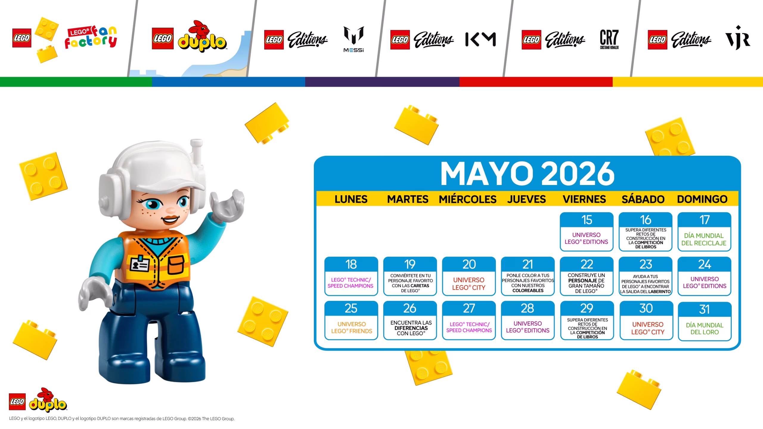 Calendario LEGO Fan Factory - centro comercial H2O