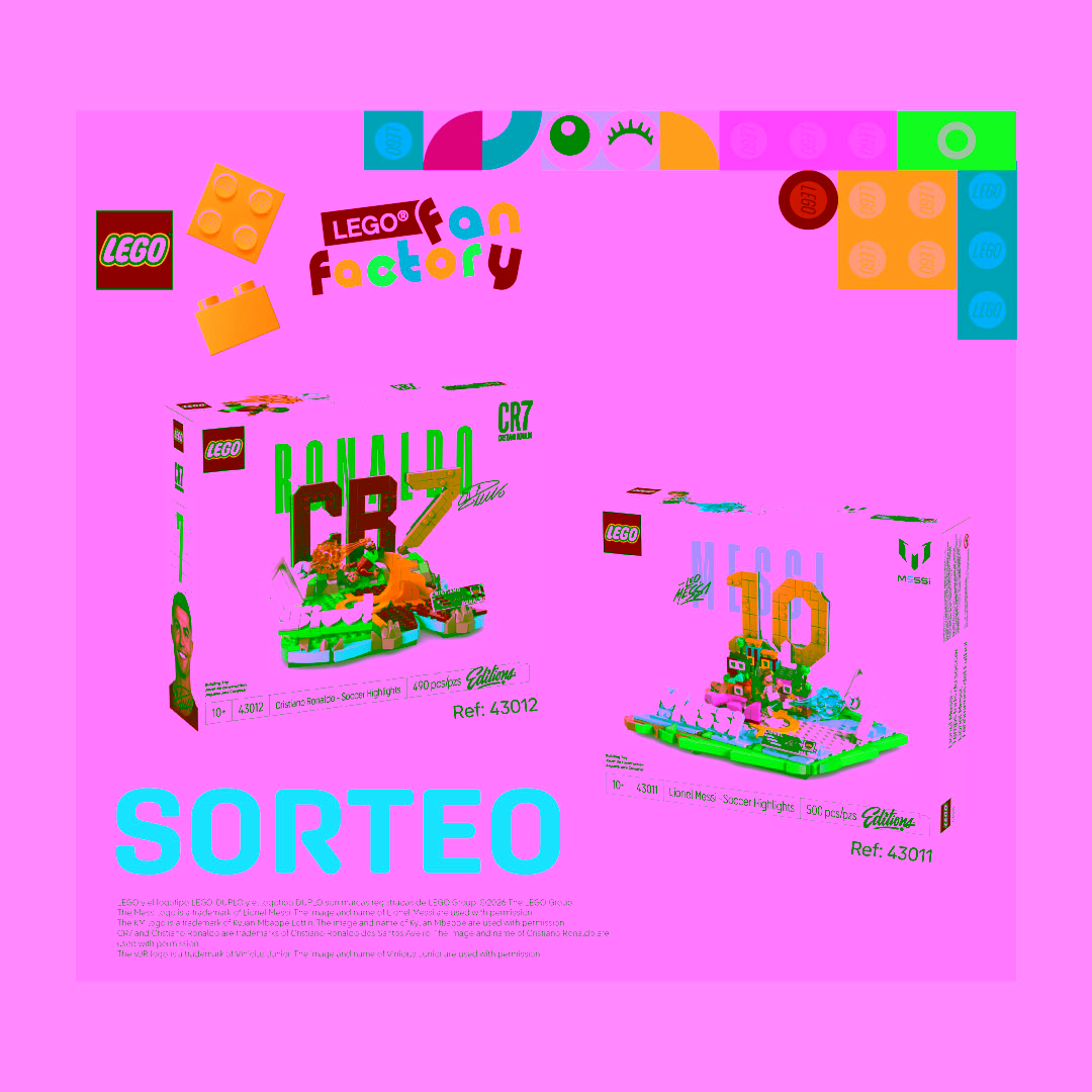Sorteo LEGO de Messi y Cristiano Ronaldo de H2O