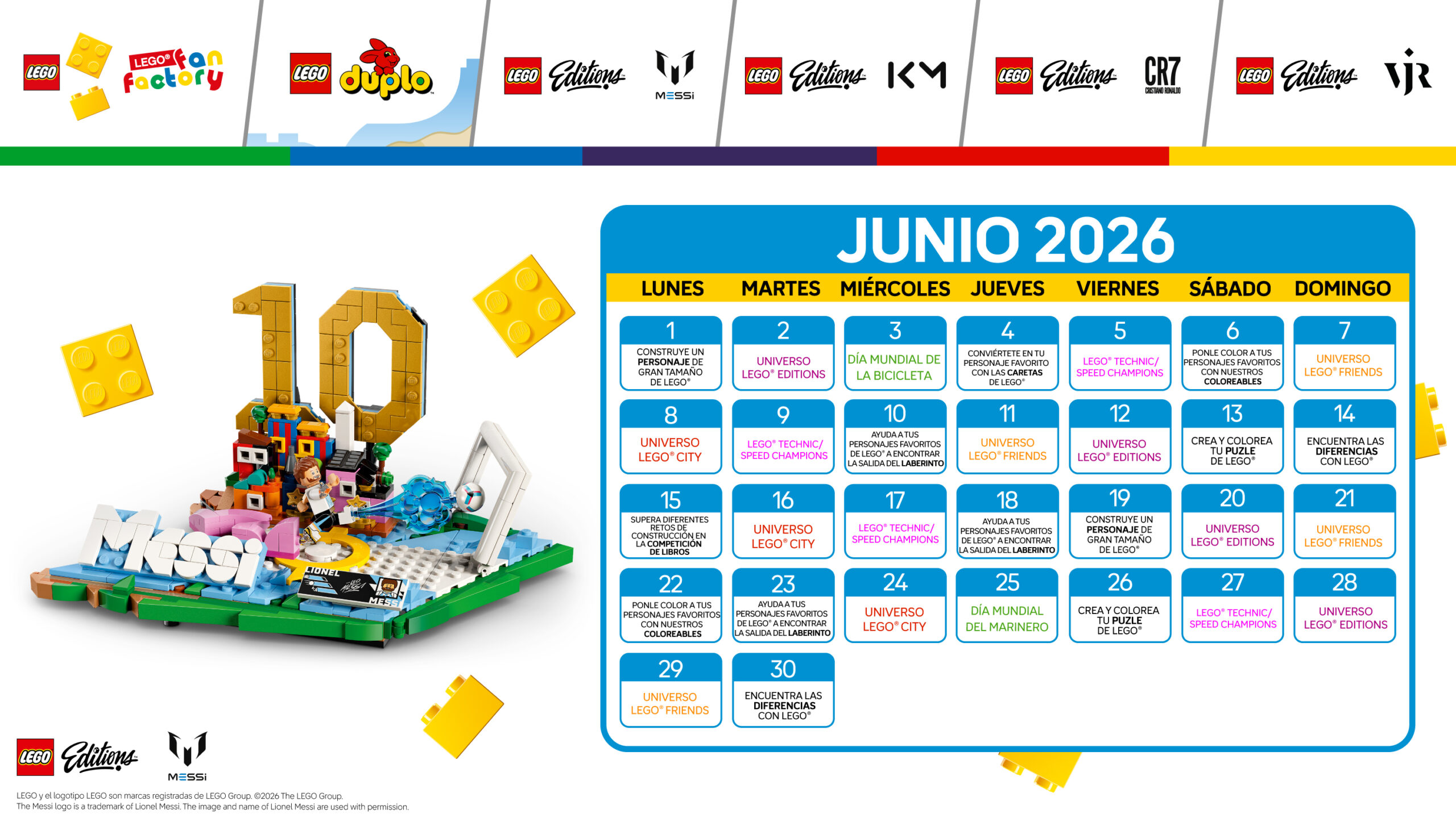 Calendario LEGO Fan Factory del centro comercial H2O