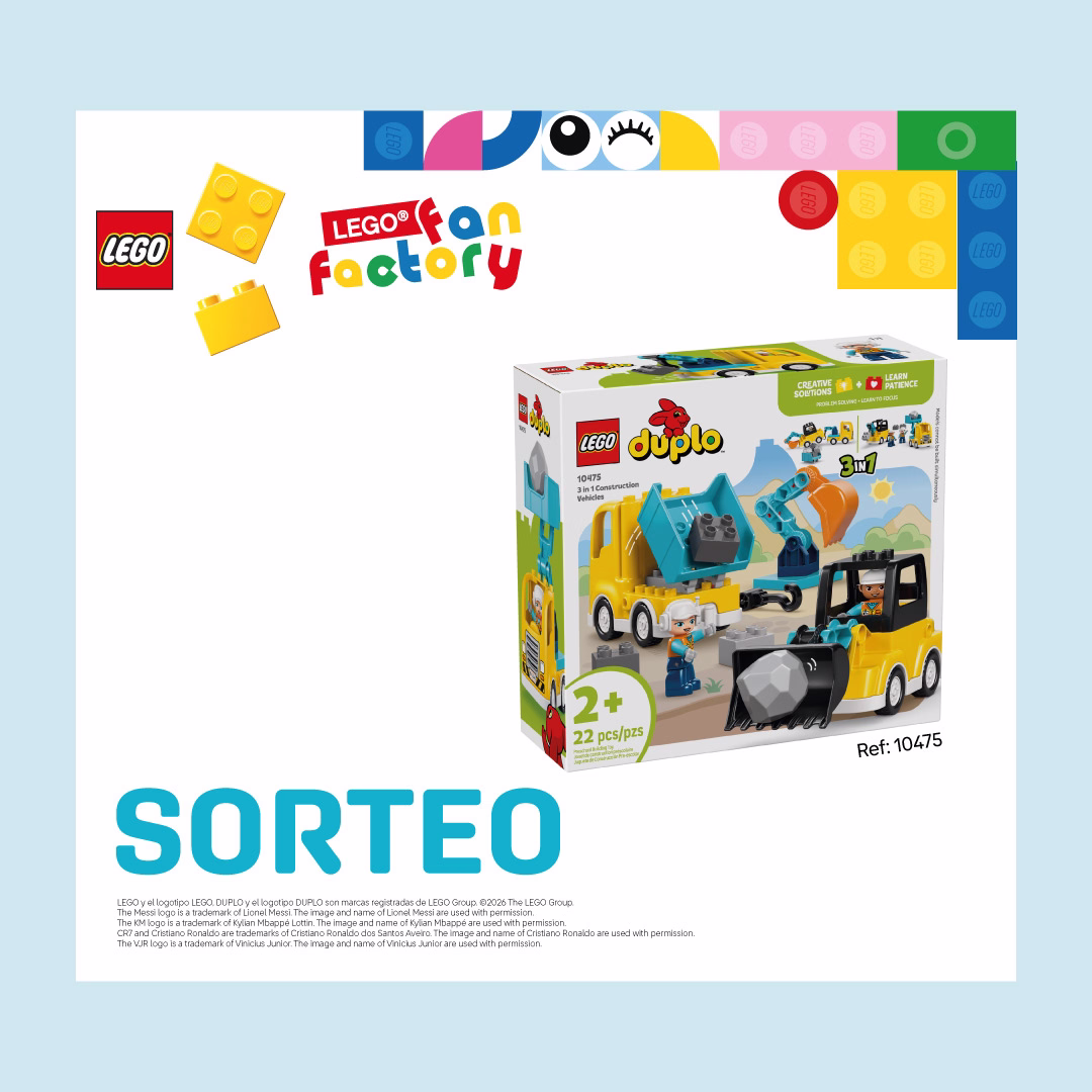 Sorteo LEGO Duplo: Vehículos de Construcción 3 en 1