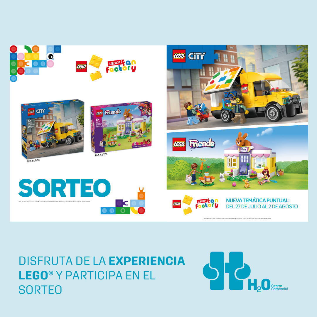 Doble Sorteo de LEGO en H2O - julio 2026