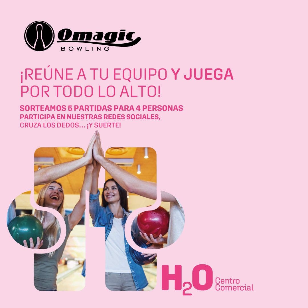 Sorteo 5 partidas de bolos para 4 personas en H2O