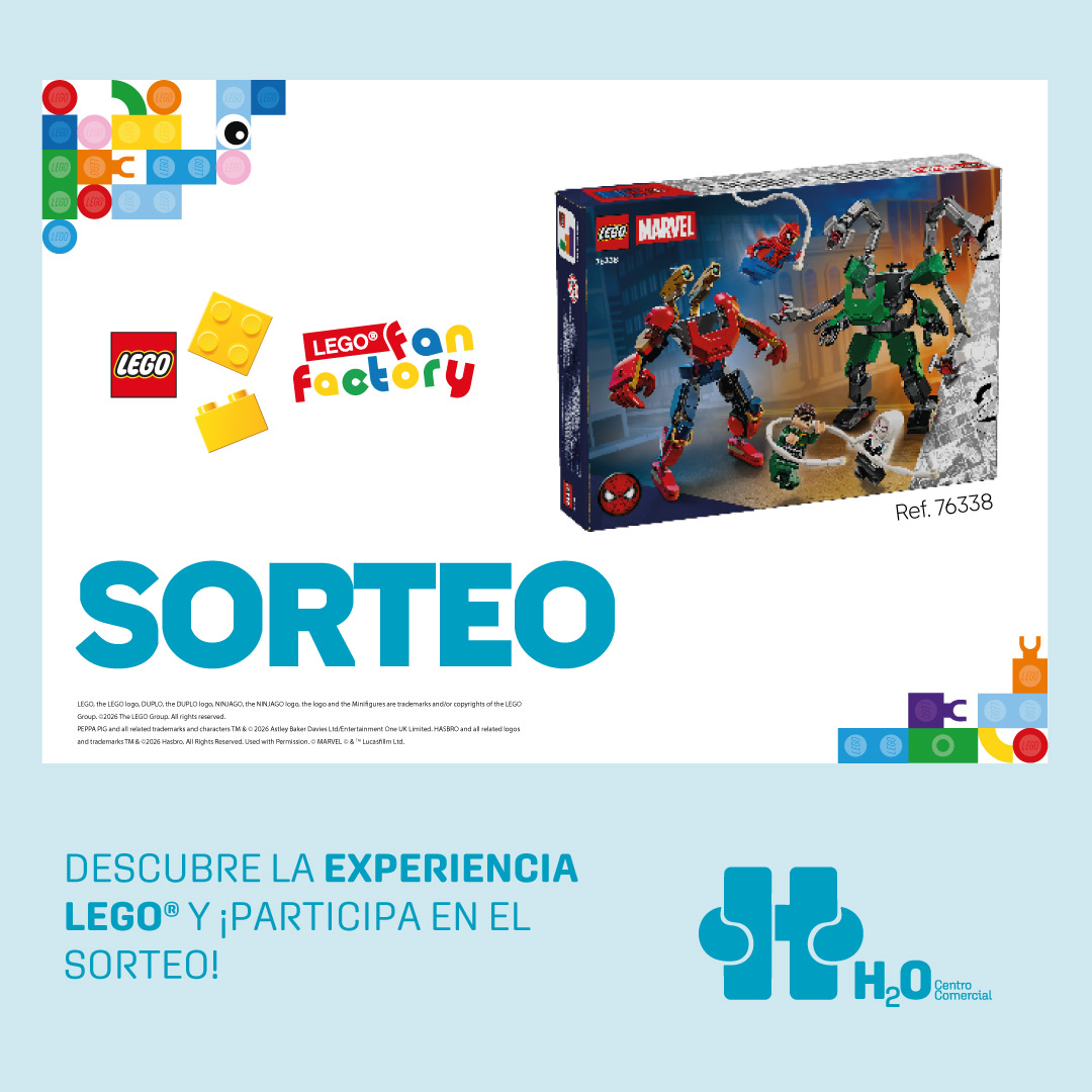 Sorteo Lego Spiderman en centro comercial H2O